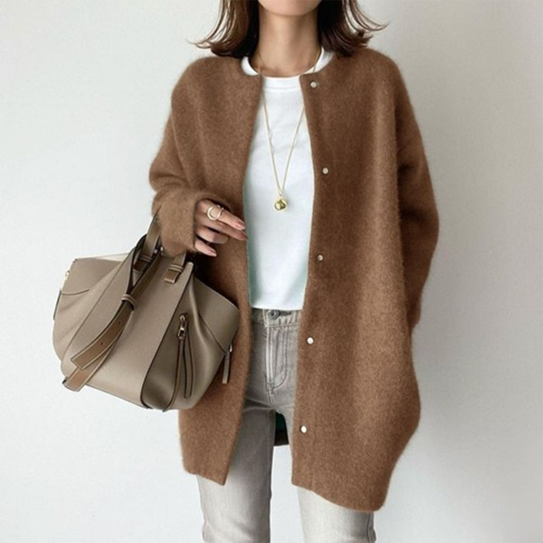 Julie | Blød Knaplukket Cardigan