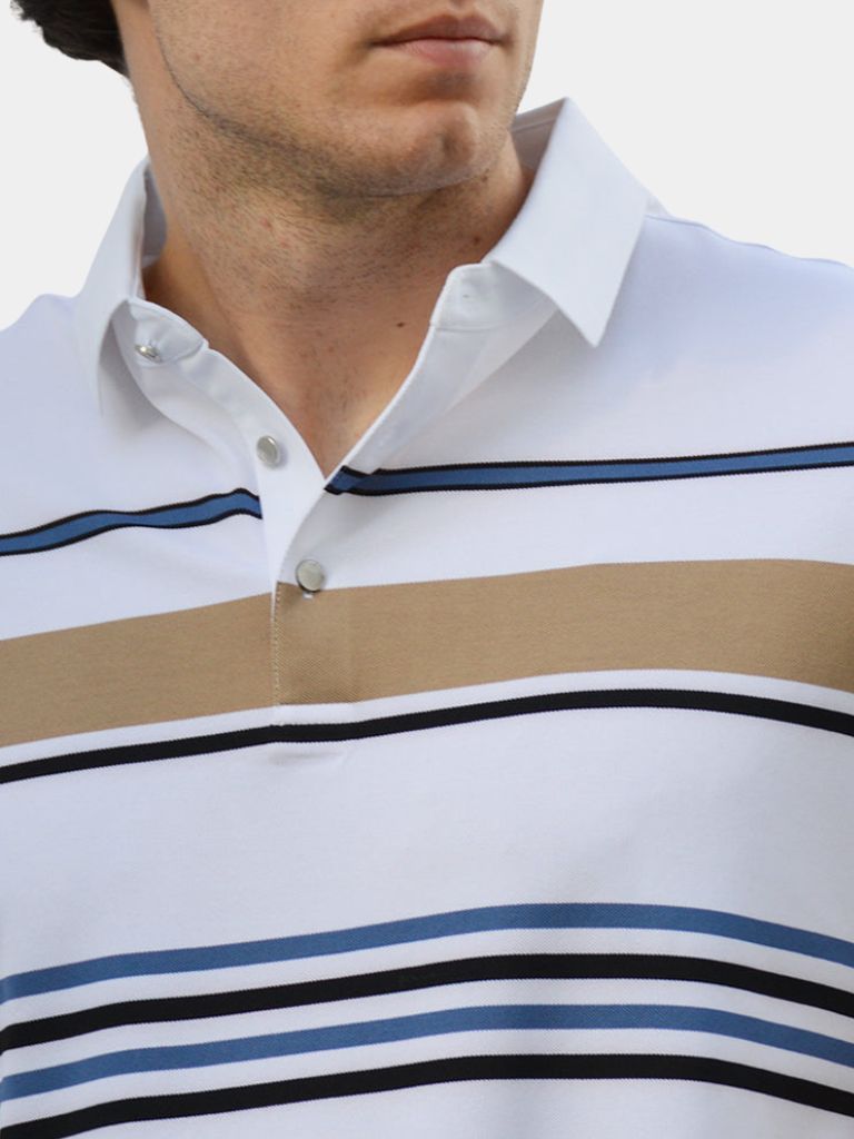 Kasper™ | Solnedgang Stribet Polo