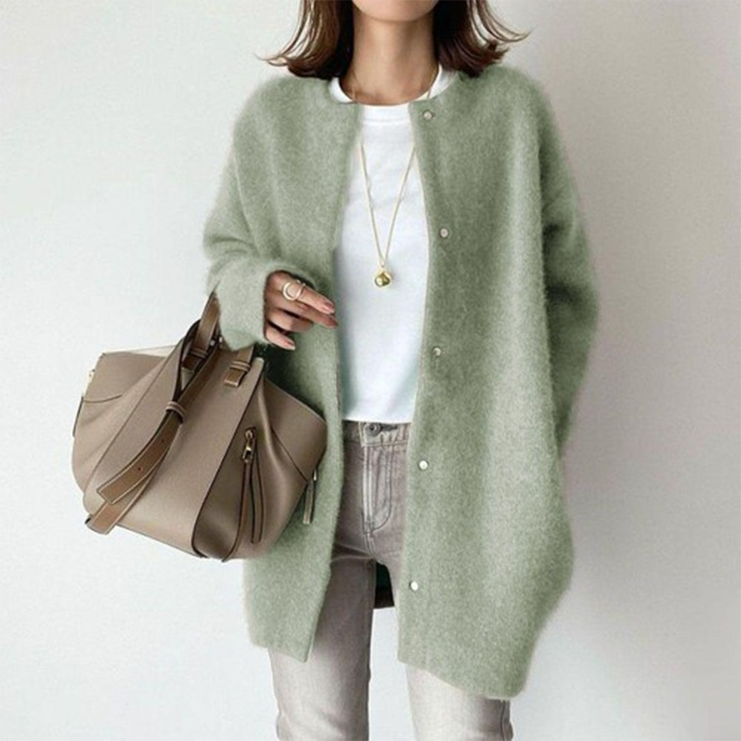 Julie | Blød Knaplukket Cardigan
