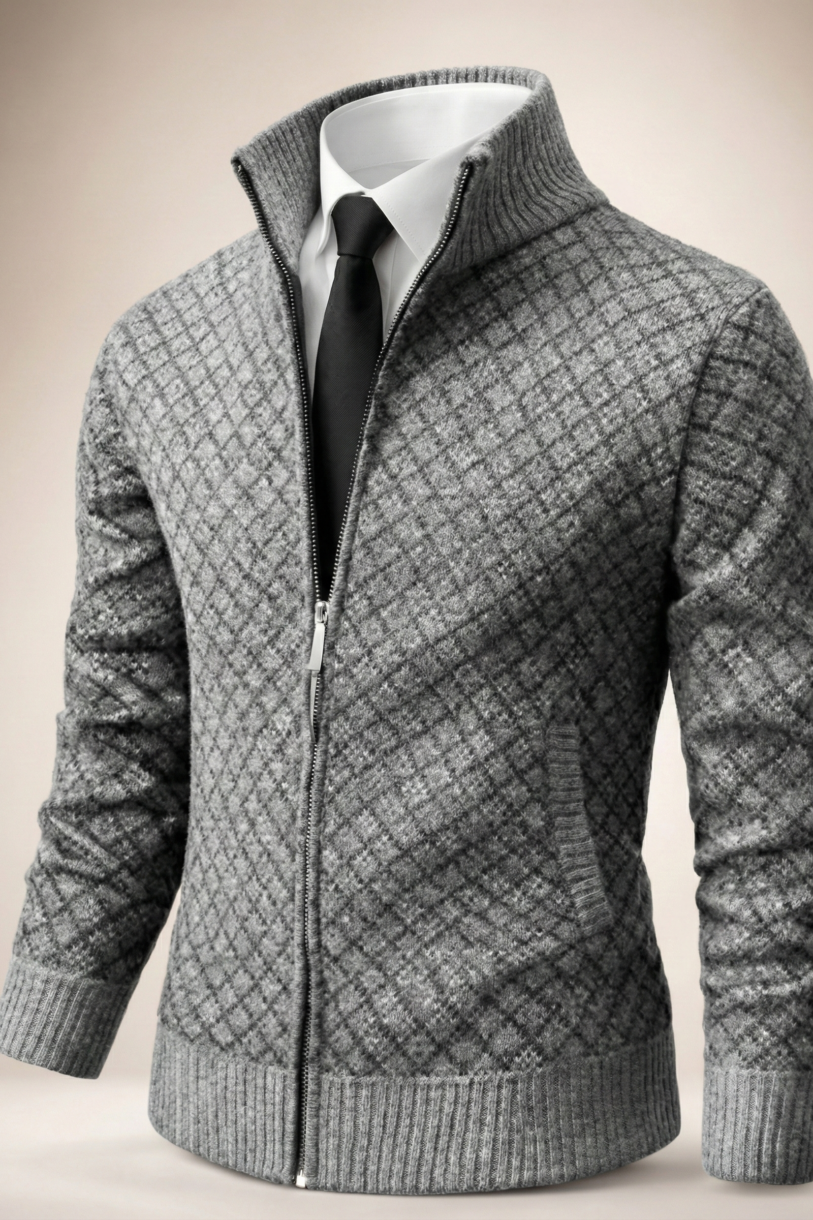 Adrian™ | Eksklusiv cardigan med lynlås